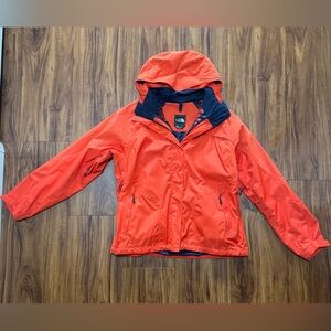 North Face Hyvent Jacket Women’s size XL in Spicy Orange. EUC